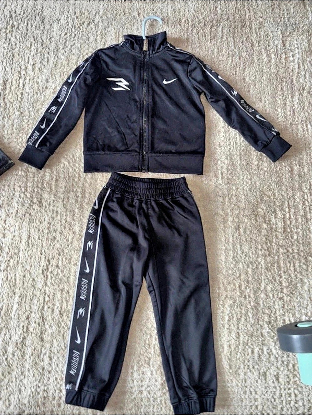 Nike Kids Black Track Jacket & Pants Set